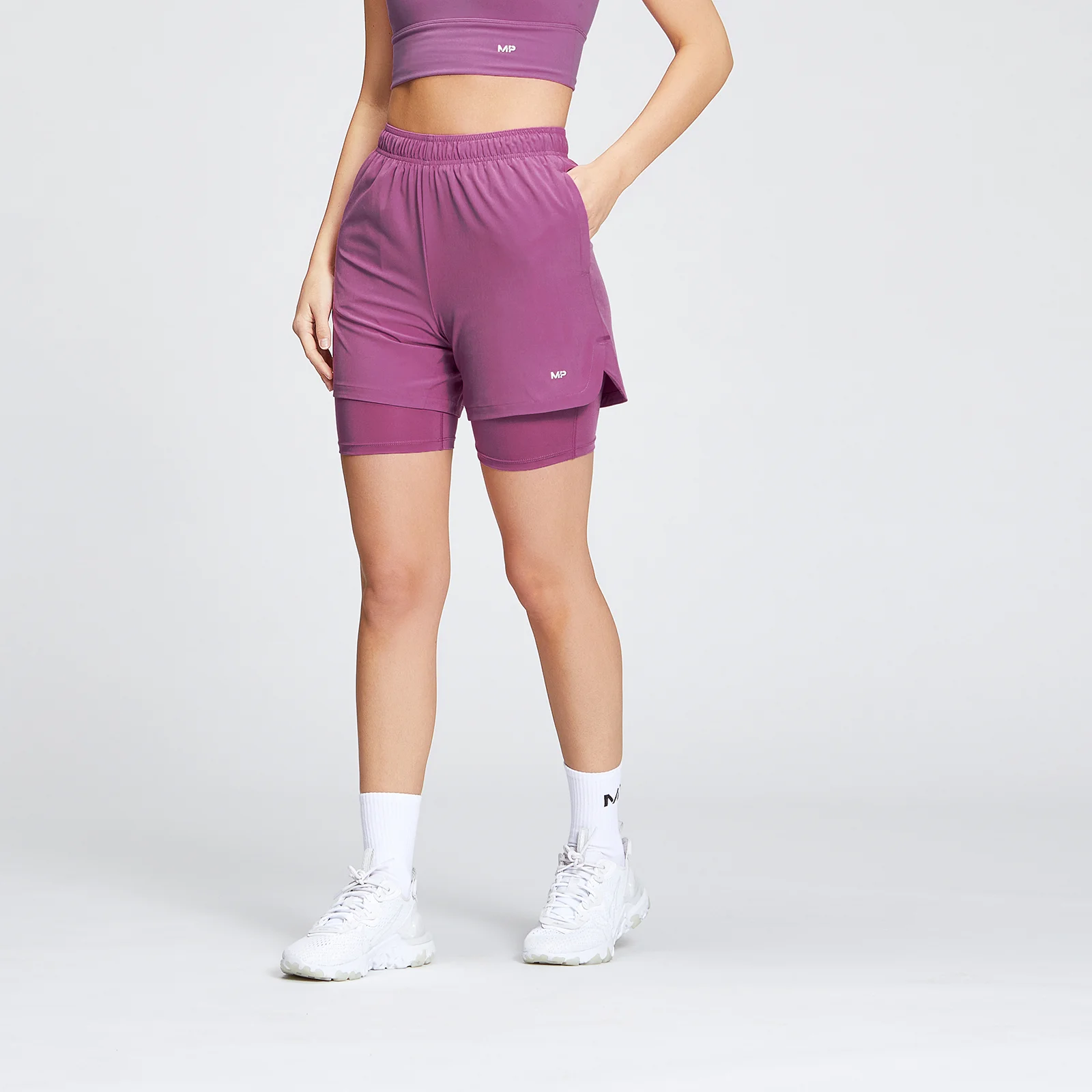 MP Women's 2 IN 1 Training Jersey Short - Orchid - XXS Изображение 1