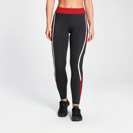 MP Women's Engage Colour Block Leggings - Black/ Danger