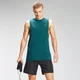 Мъжки спортен потник Repeat Graphic Training на MP - петролено зелено