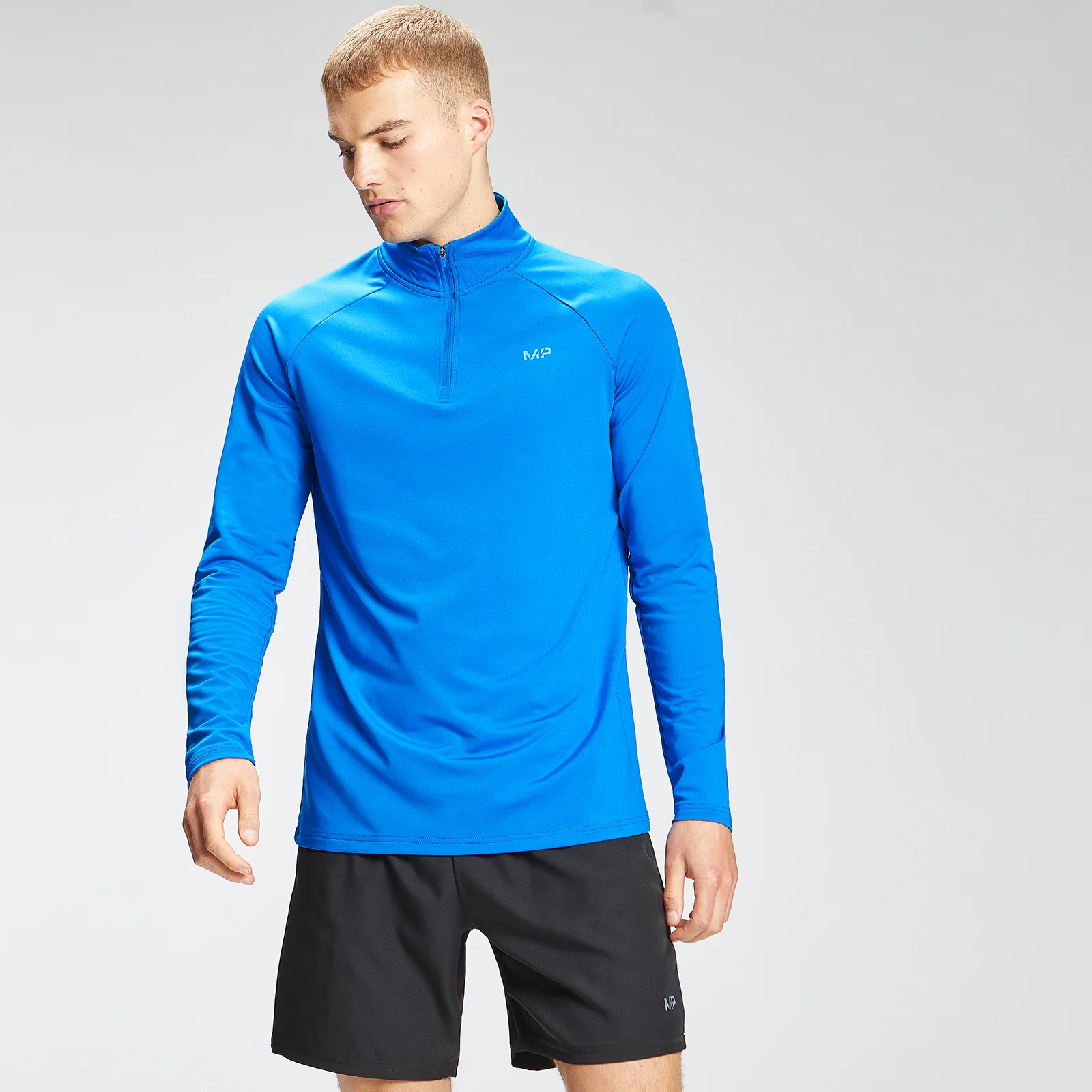 MP Men's Repeat Graphic Training 1/4 Zip - True Blue - XXS Изображение 1