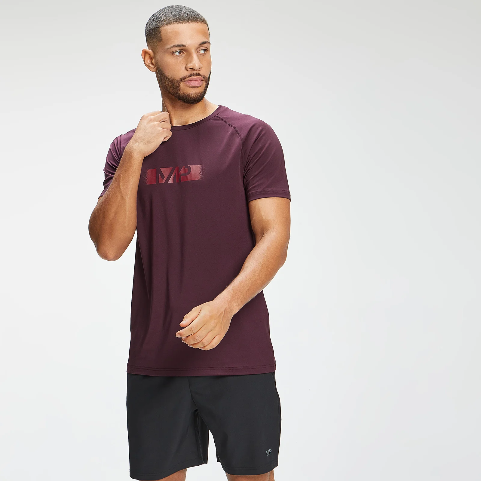 MP Men's Graffiti Graphic Training Short Sleeve T-Shirt - Port - XXS Изображение 1