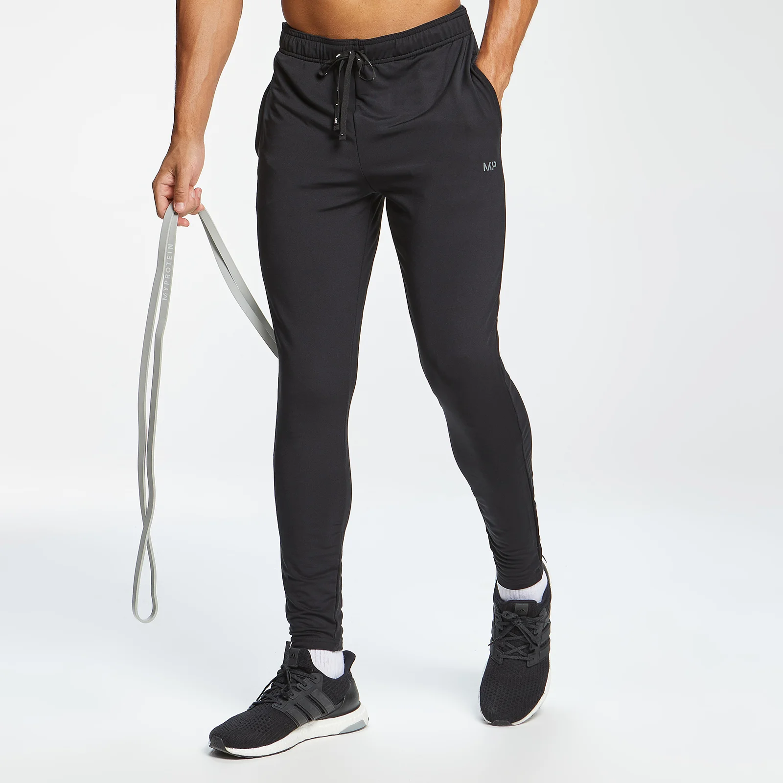 Мъжки спортен анцуг с графика Graffiti на MP - черно - XXS Изображение 1