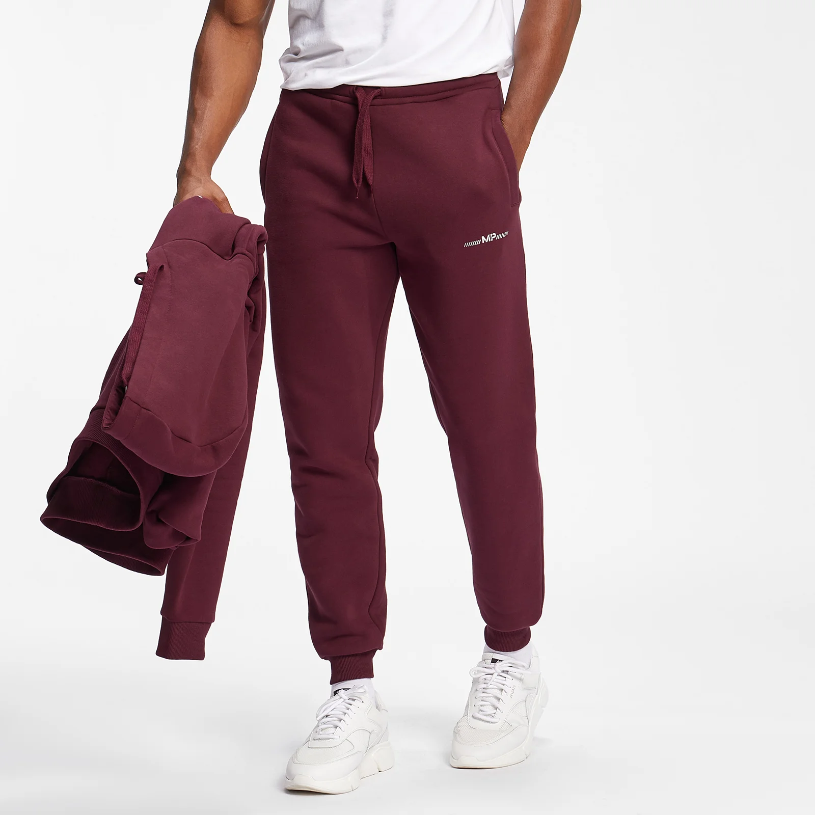 MP Men's Mini Mark Graphic Joggers - Merlot - XXS Изображение 1