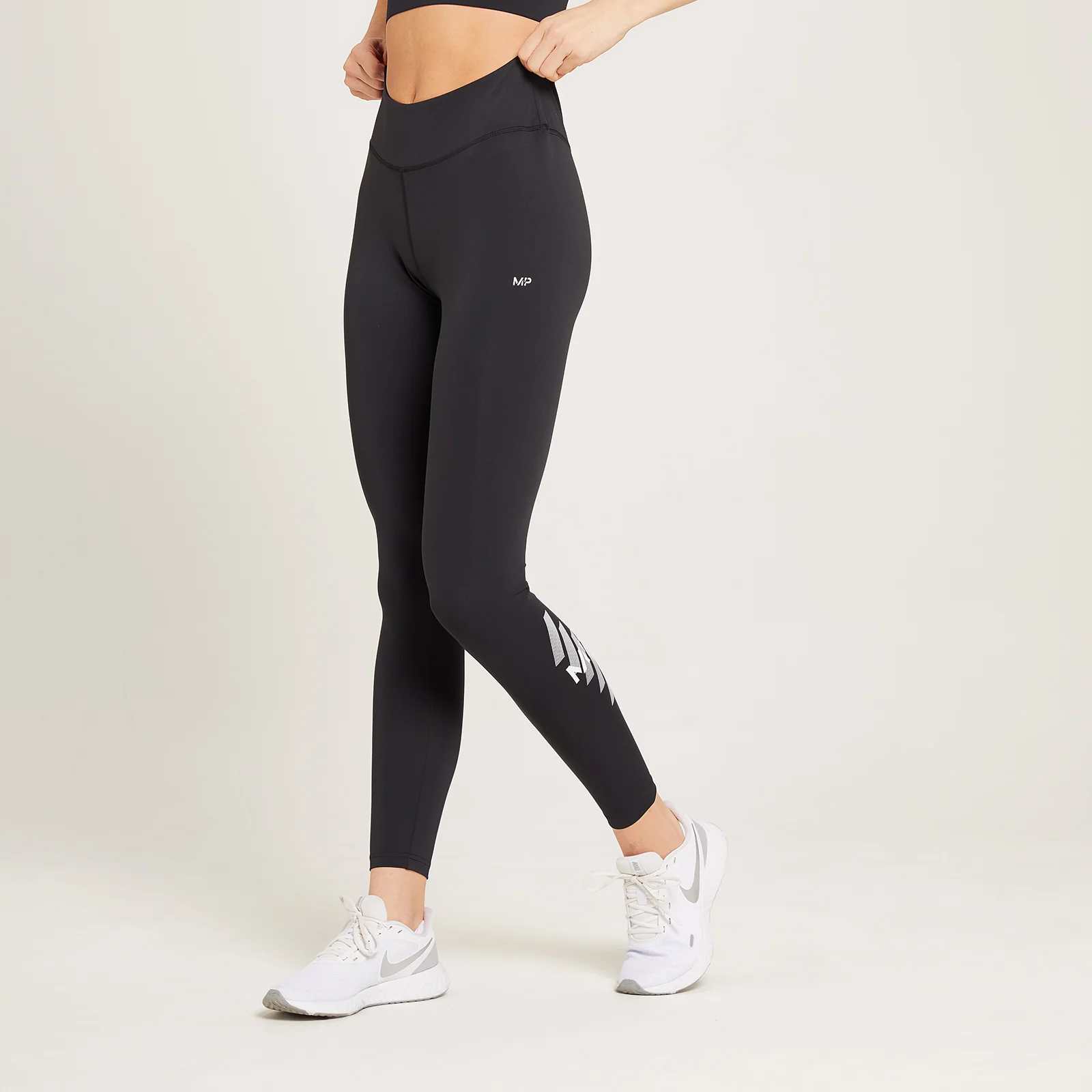 MP Women's Linear Mark Training Leggings - Black - XXS Изображение 1