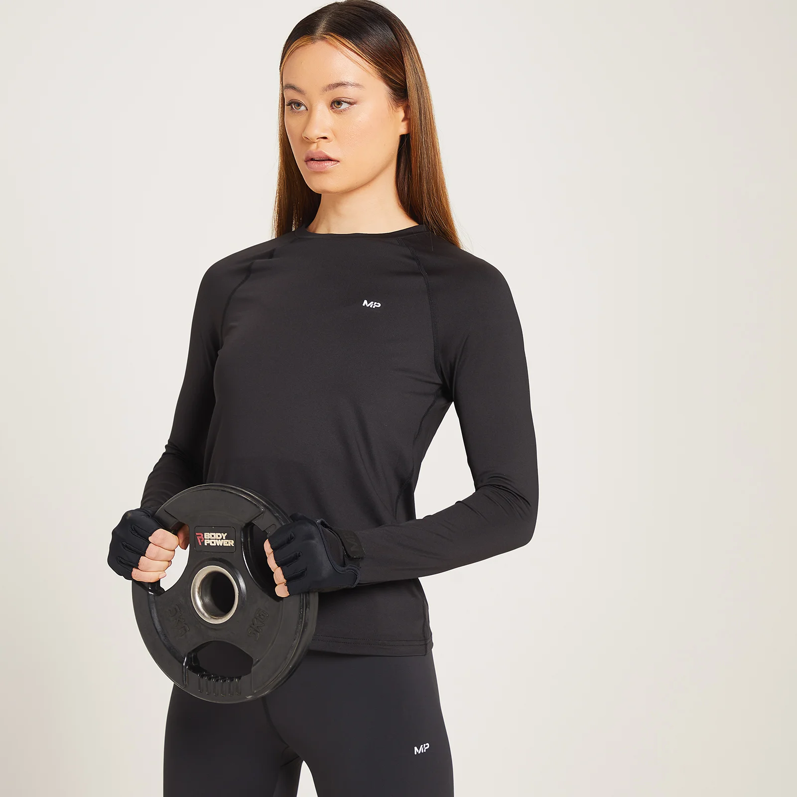 MP Women's Linear Mark Training Long Sleeve Top - Black - XXS Изображение 1