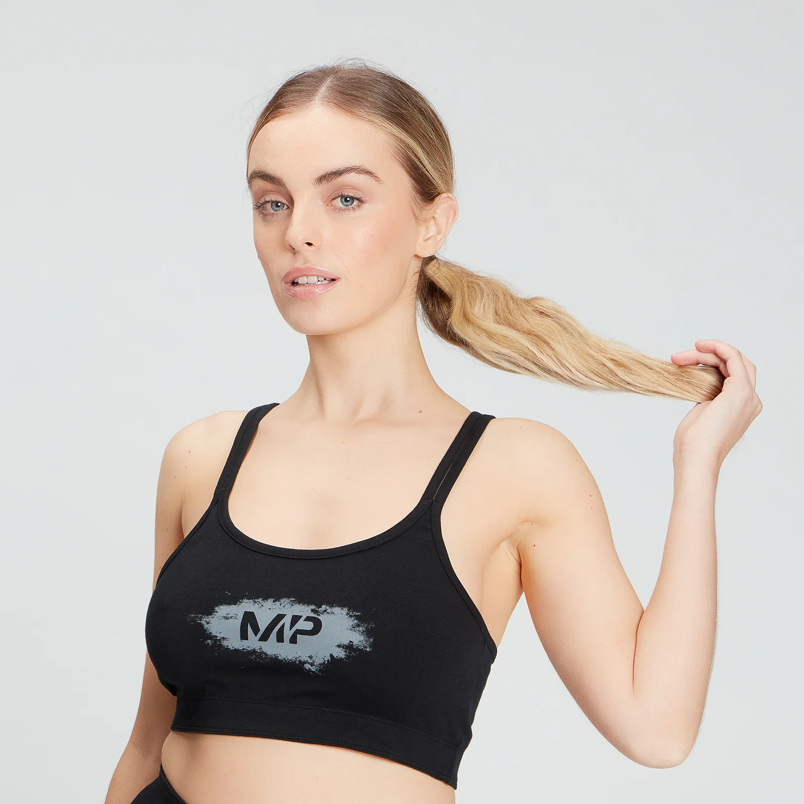 MP Women's Chalk Graphic Sports Bra - Black - XS Изображение 1