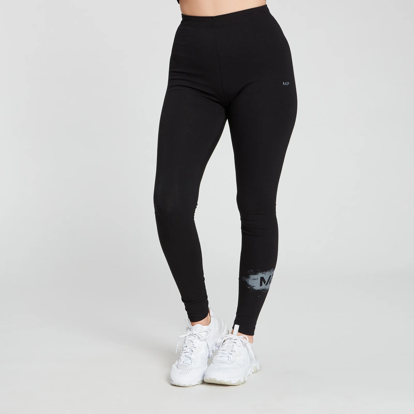 MP Women's Chalk Graphic Leggings - Black - XXS Изображение 1