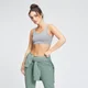 Дамски спортен сутиен с широки презрамки Essentials на MP - сиво меланж