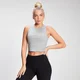 Дамски къс рипсен потник Essential на MP - Grey Marl