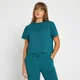 Дамска къса тениска Repeat на MP - езерно синьо