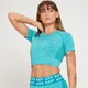 Дамска тениска с къс ръкав Curve Crop на MP - светло синьо