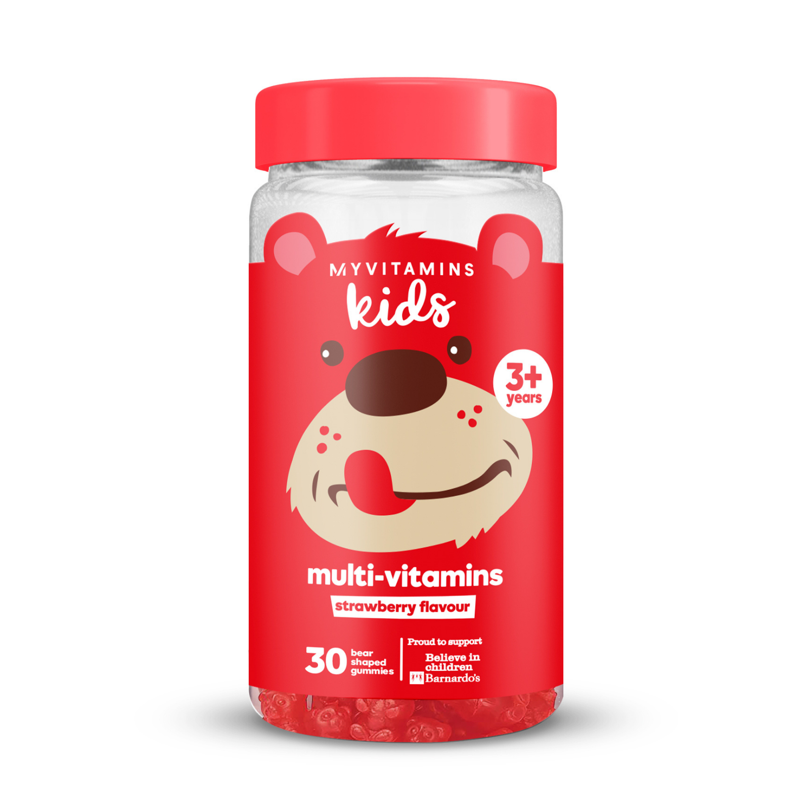 Мултивитамини за деца дъвчащи таблетки - 30gummies - Ягода Изображение 1