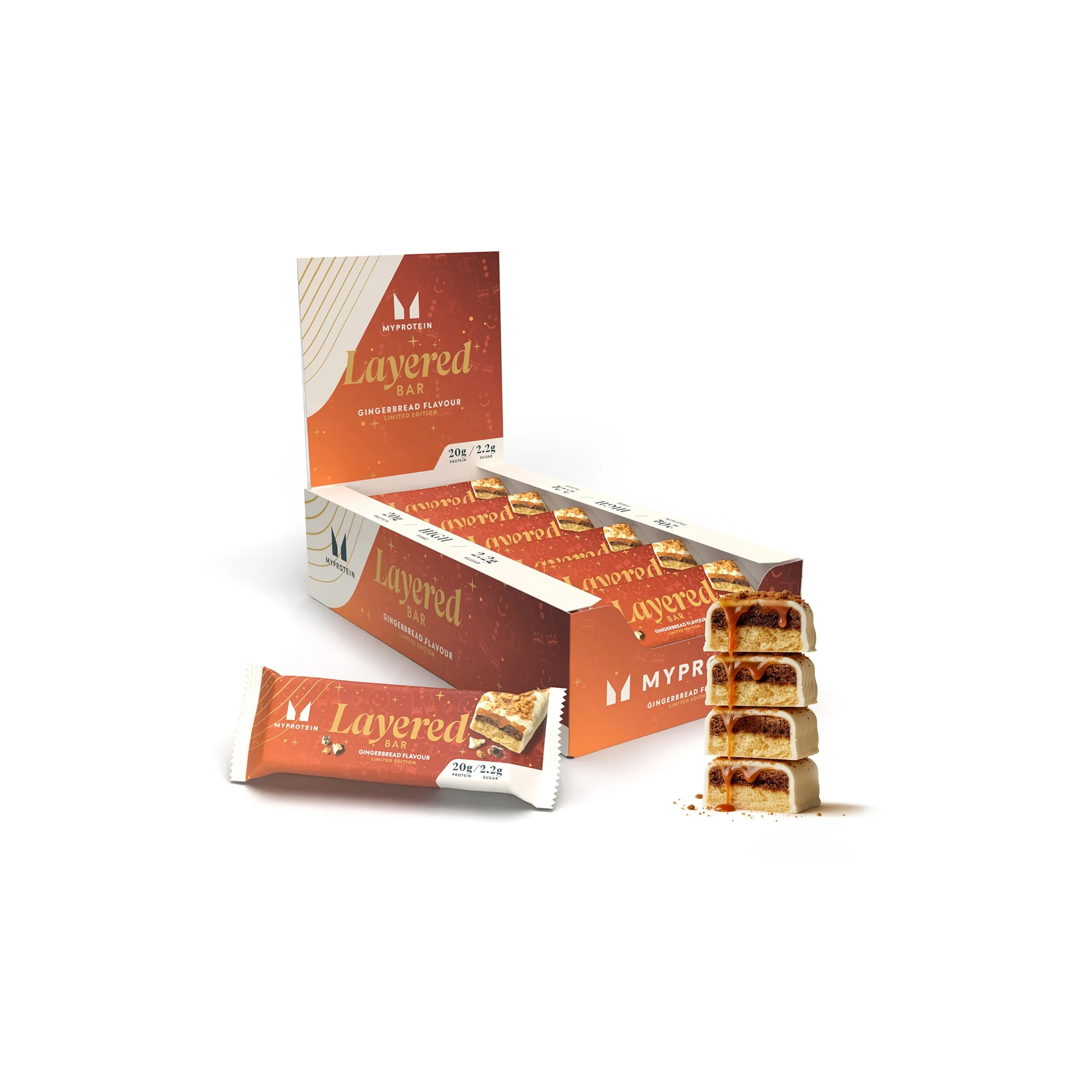 Layered Bar - Меденка - 60g X 12Порции - Gingerbread - Limited Edition Изображение 1