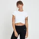 MP Women's Composure Twist Front Crop T-Shirt - White