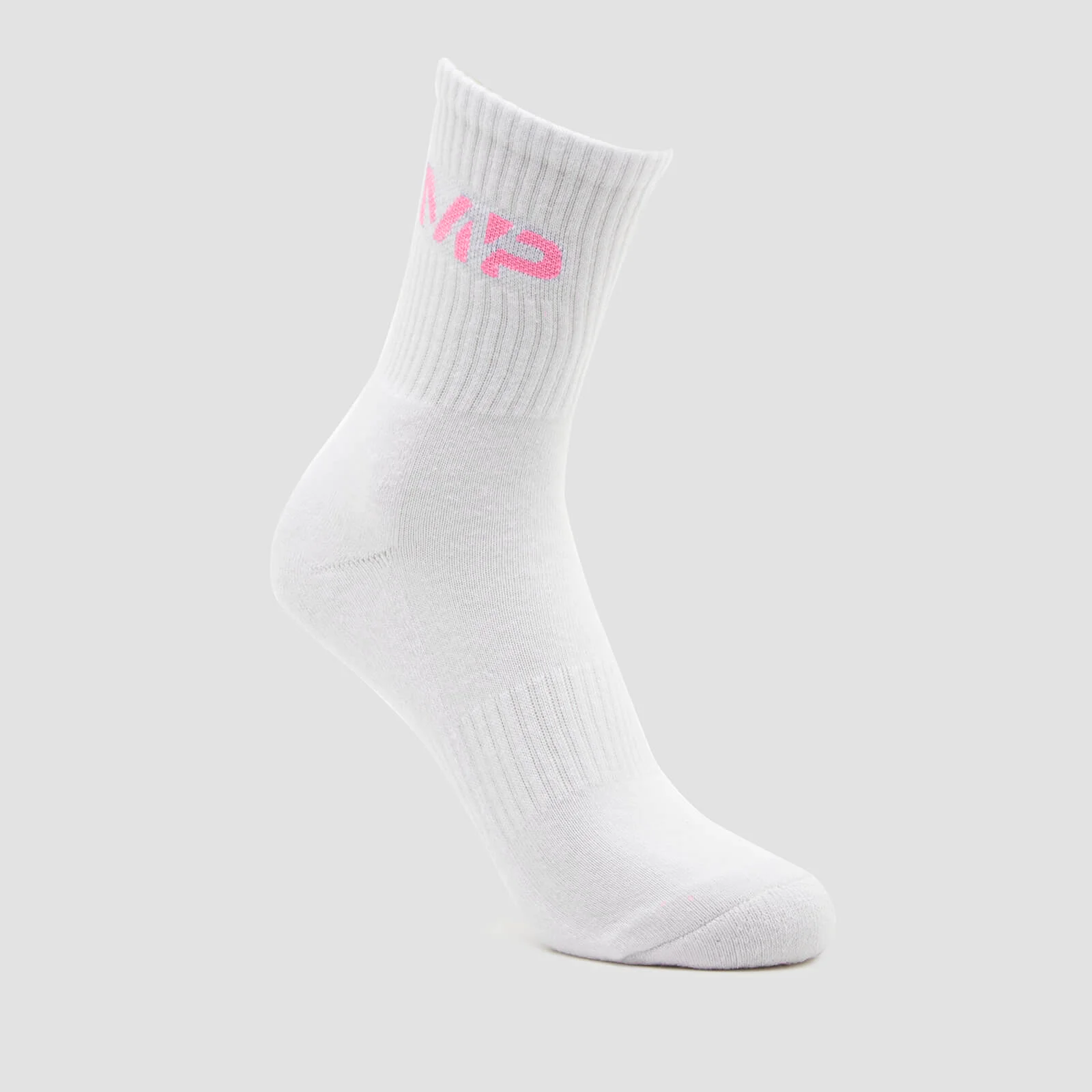 MP Essential Crew Socks Unisex - White/Candy Floss - UK 2-5 Изображение 1