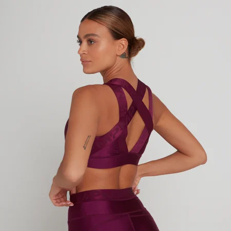 Дамски спортен сутиен MP Engage от лимитирана серия – наситено пурпурен