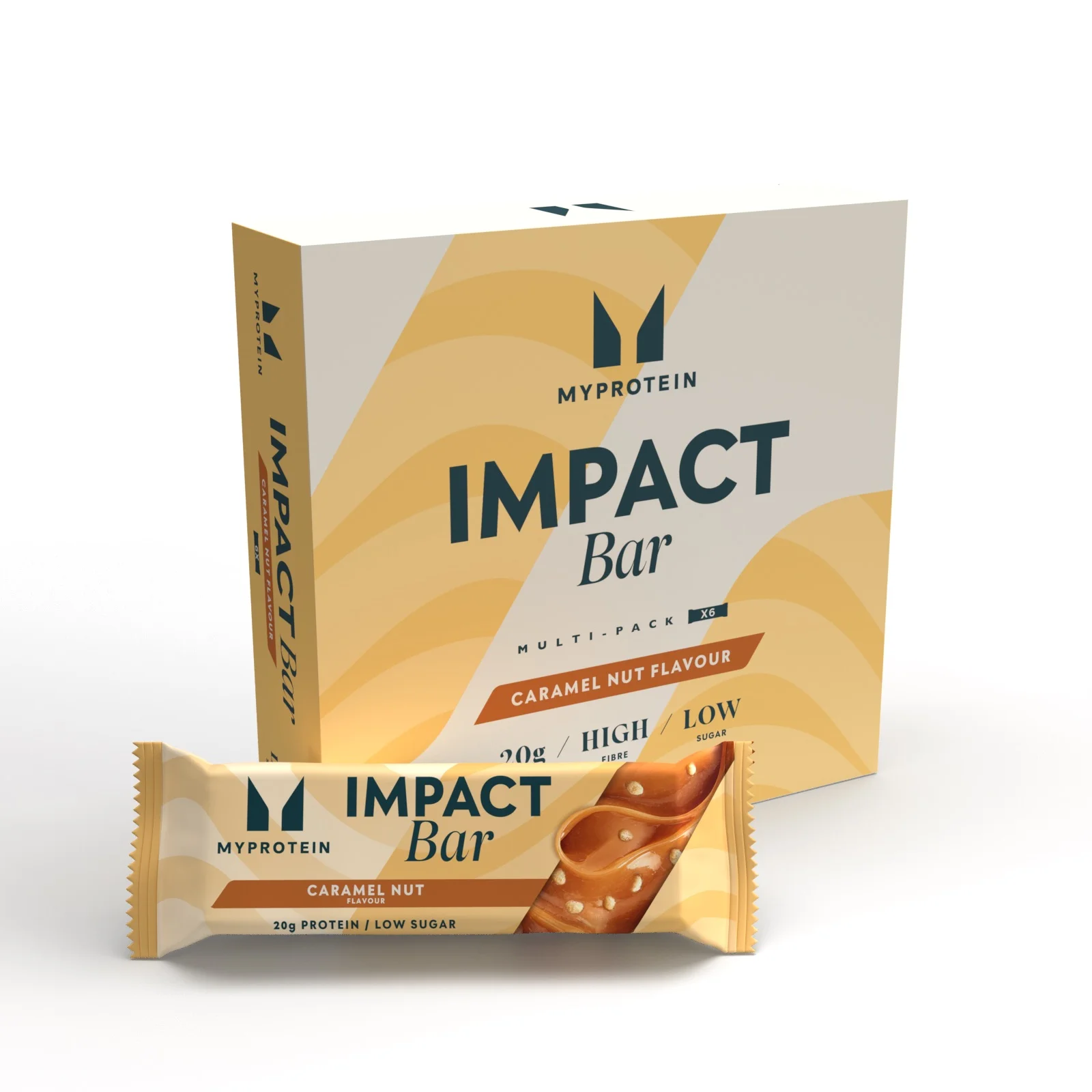Impact Protein Bar - 6 x 64g - Карамел Изображение 1