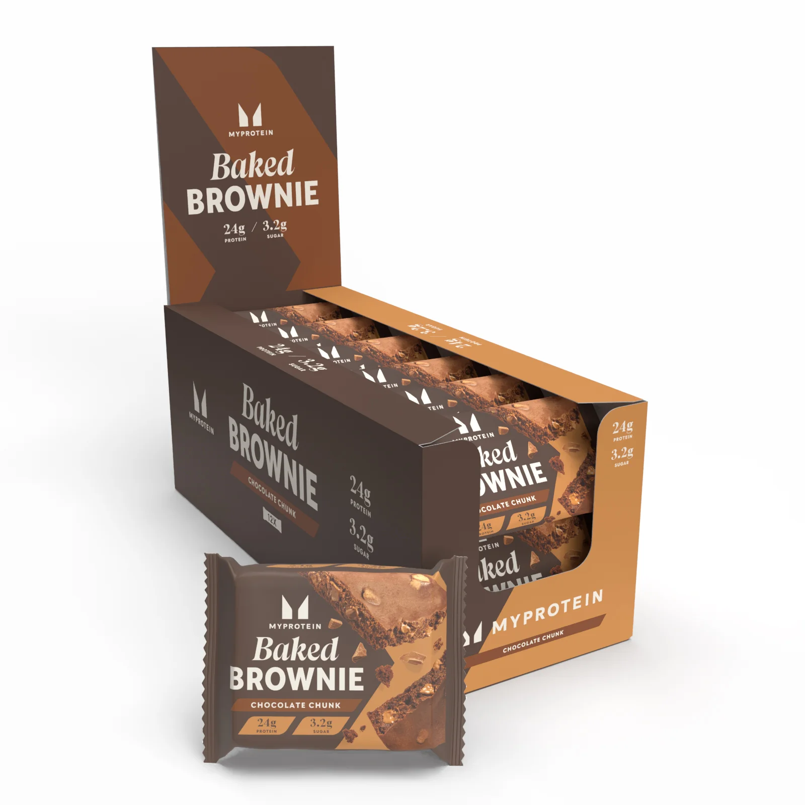 Baked Brownie - 12 x 75g - Chocolate Chunk Изображение 1