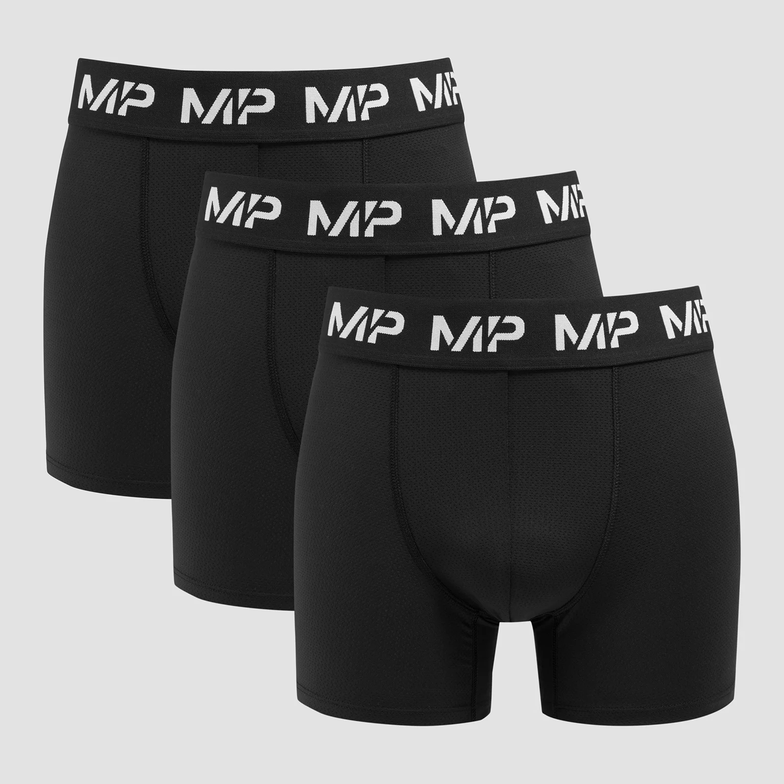 Мъжки боксерки MP (3 бр. в опаковка) — черни - XXS Изображение 1