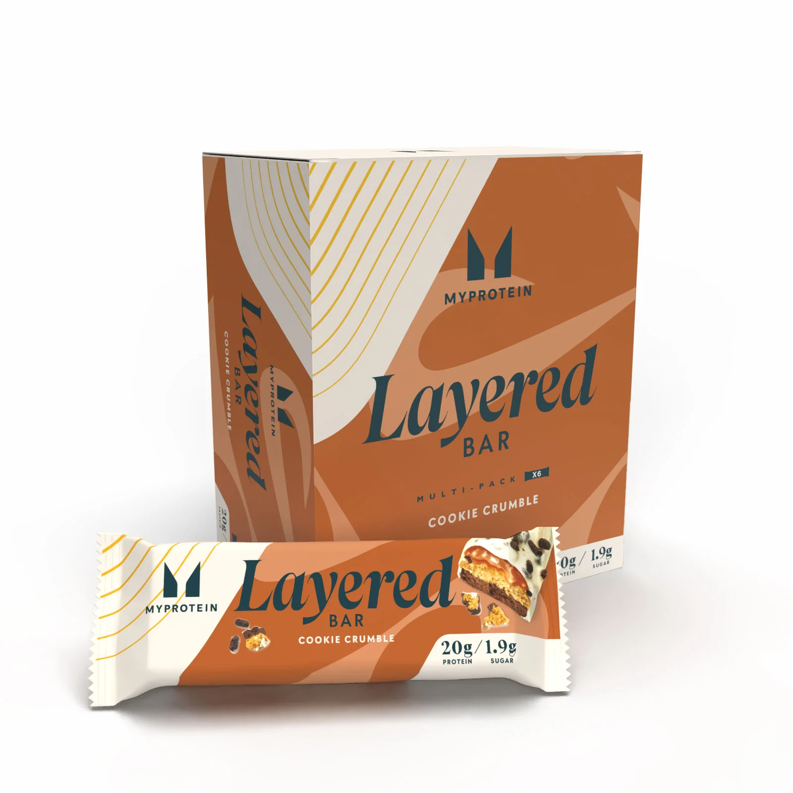 6 Layer Protein Bar - 6 x 60g - Cookie Crumble Изображение 1