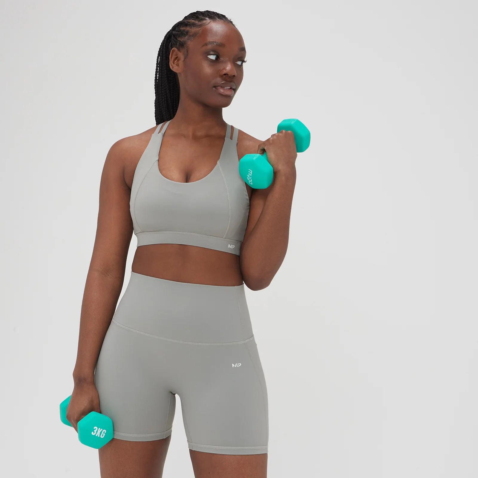 MP Adapt Дамски спортен сутиен — черно-сив - XXS Изображение 1