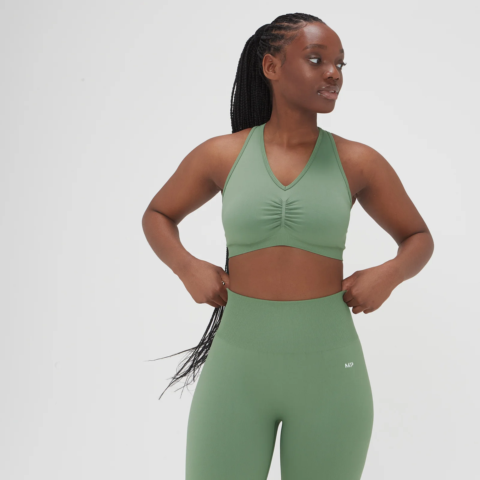 MP дамски безшевен сутиен — измит нефрит - XS Изображение 1