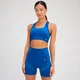 MP Tempo Ultra Дамски безшевен спортен сутиен — синьо-зелен