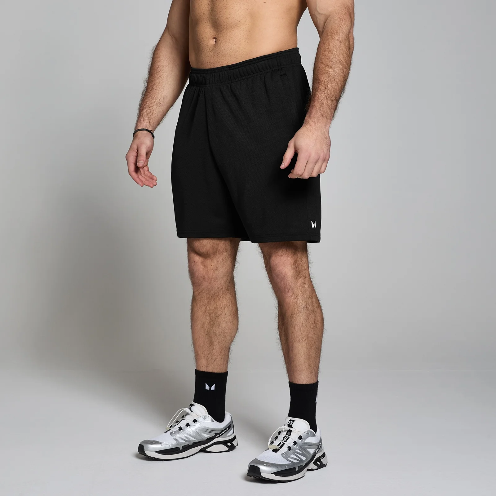 MP Lifestyle Мъжки спортни мрежести шорти - черни - XS Изображение 1