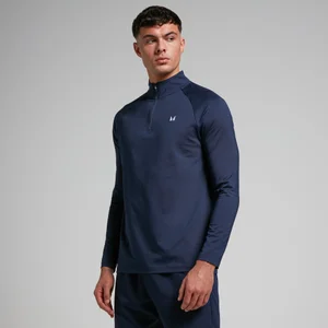 MP Мъжко спортно горнище с 1/4 цип — морско синьо - Size XS