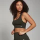 MP Дамски безшевен спортен сутиен Shape — тревисто зелен