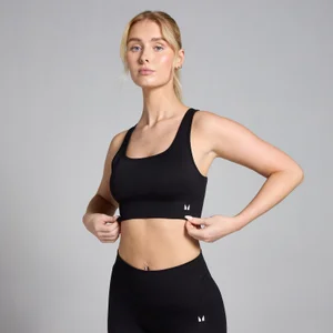 MP Дамски безшевен спортен сутиен Shape - черен - Size S