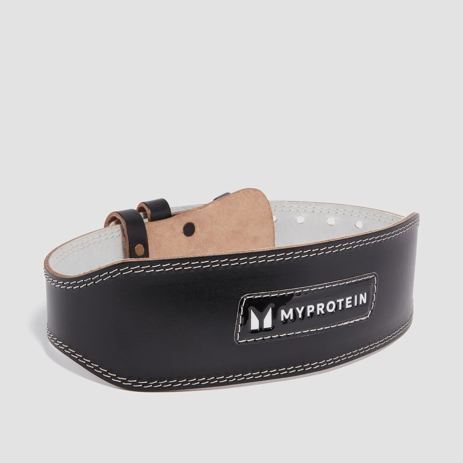 Myprotein Кожен колан за повдигане на тежести — черен - Large (32-40 Inch) Изображение 1