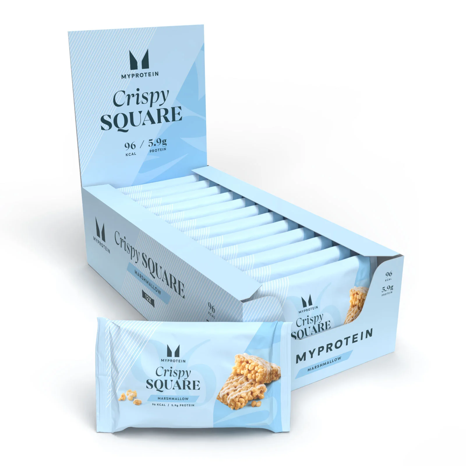 Crispy Square - 12 x 30g - Marshmallow Изображение 1