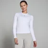 MP Дамска основна тениска с дълъг ръкав Body Fit – бяла