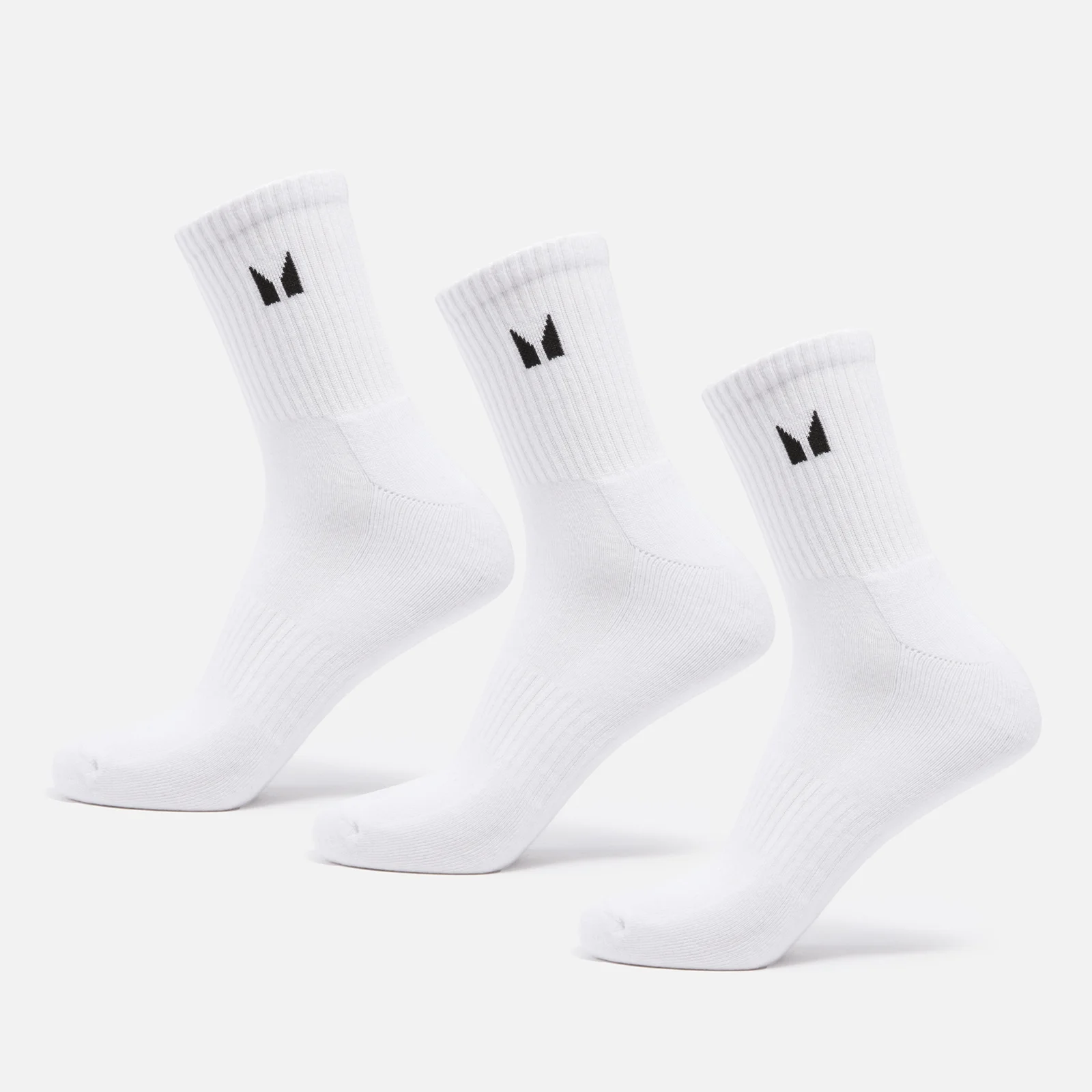 MP Unisex Спортни чорапи (3 чифта в опаковка) — бели - UK 6-8 Изображение 1
