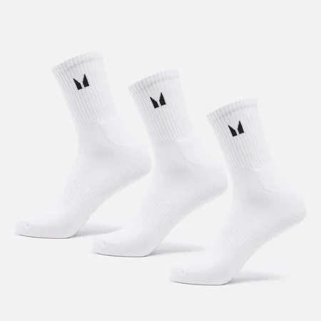 MP Unisex Спортни чорапи (3 чифта в опаковка) — бели