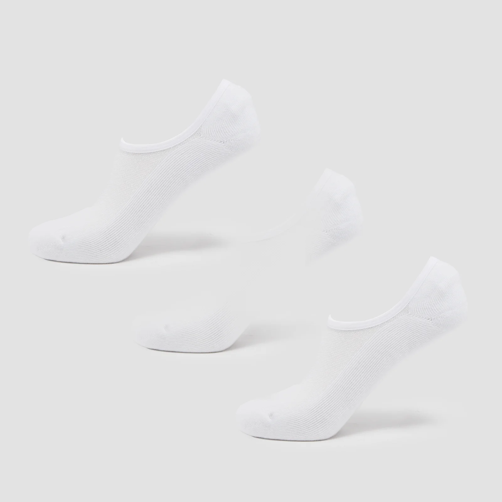MP Unisex Invisible Socks (3 Pack) - White - UK 6-8 Изображение 1