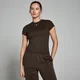 MP Basic Body Fit Дамска тениска с къс ръкав – кафява