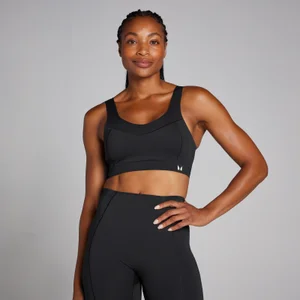 MP Tempo Ultra Дамски спортен сутиен със закопчаване с кука– черен - Size XS