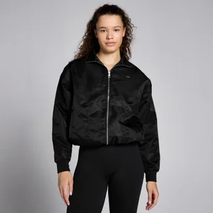 Дамско яке с бомбе от найлон Lifestyle на MP – черно - Size XS