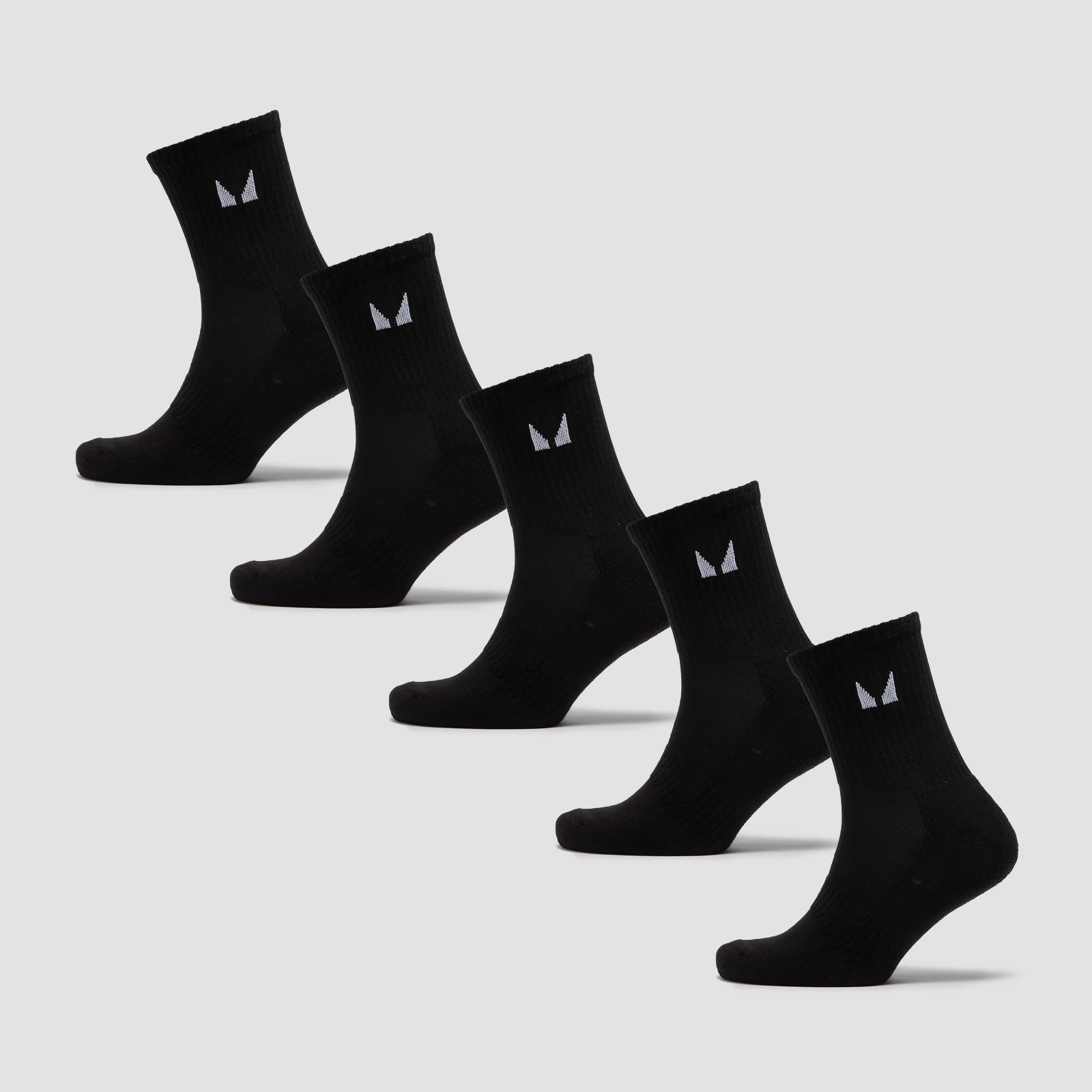 MP Unisex Crew Socks (5 Pack) - Black - UK 9-11 Изображение 1