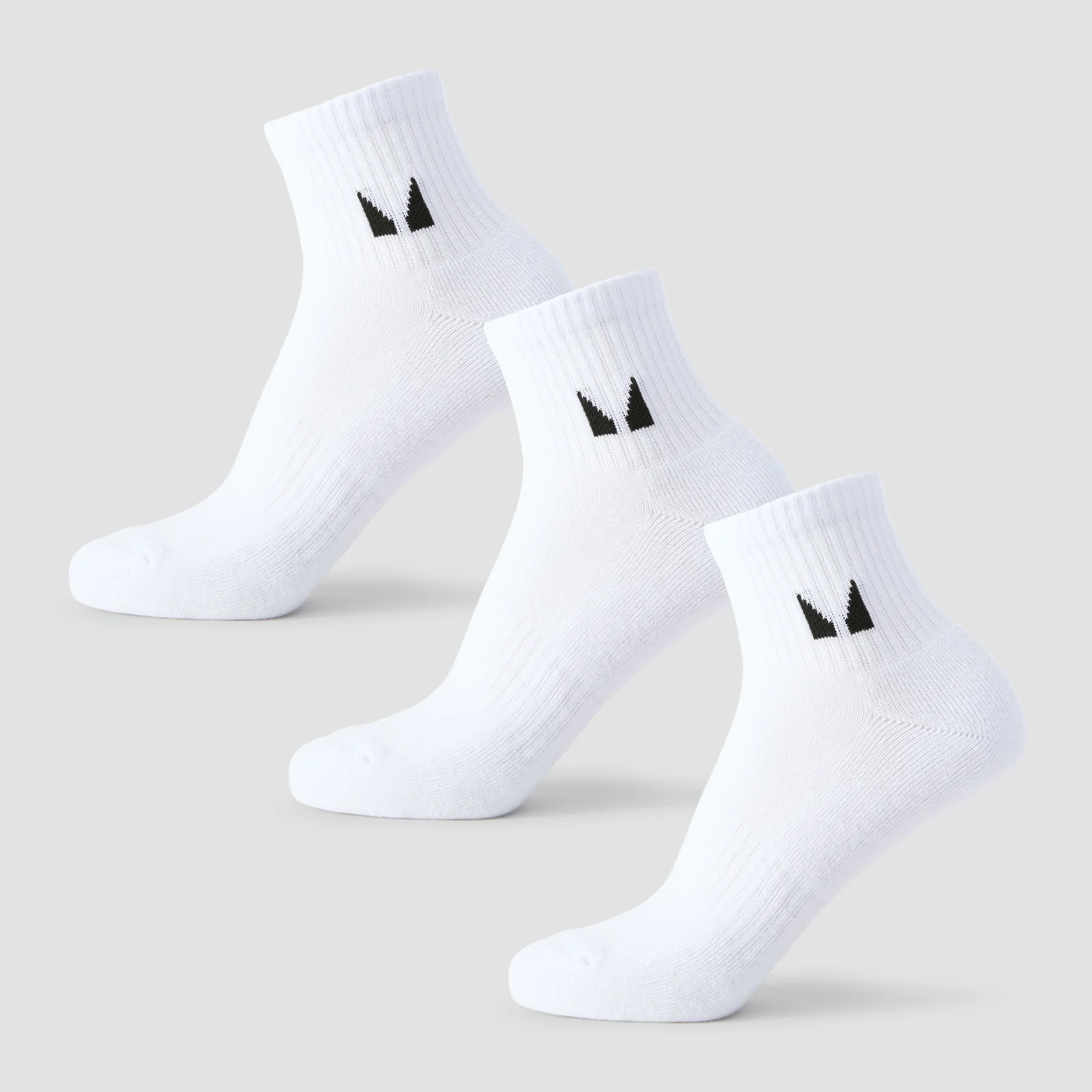 MP Unisex Ankle Socks (3 Pack) - White - UK 12-14 Изображение 1
