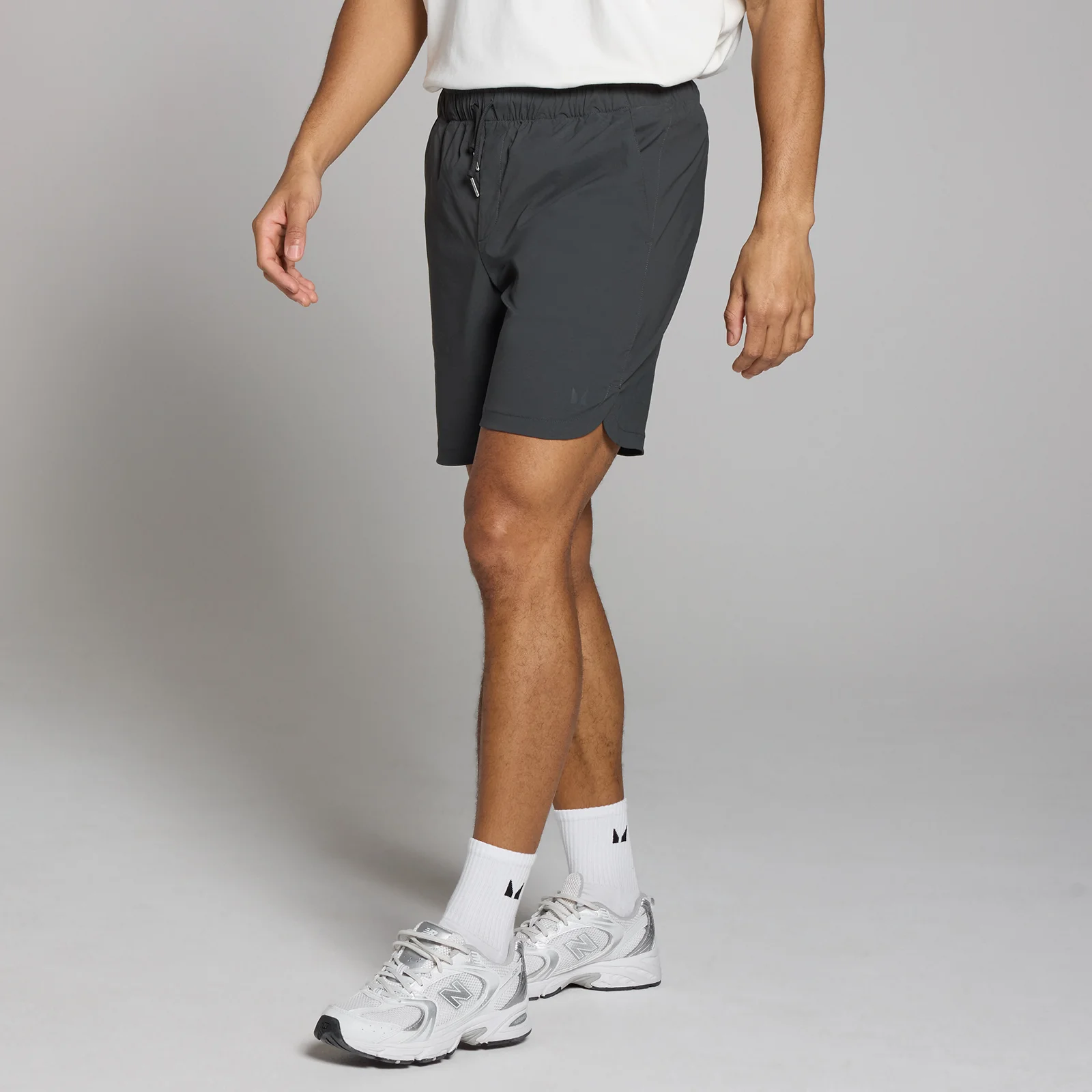 MP Lifestyle Мъжки трикотажни шорти - черни с избелен ефект - XS Изображение 1