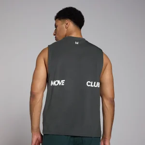 MP Мъжки потник с нестандартна кройка Tempo Graphic – измито черно - Size XS