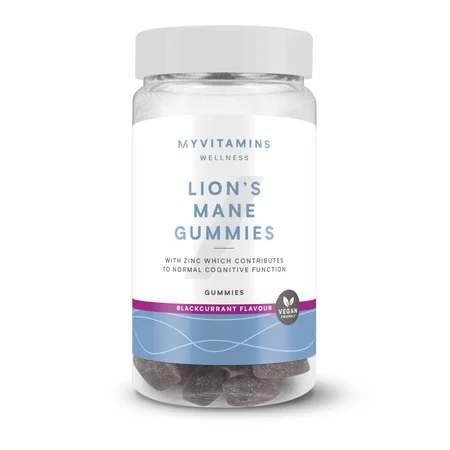Дъвчащи таблетки с гъби - 60gummies - Lion's Mane (Focus) - Blackcurrant