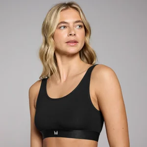 MP Women's Scooped Neck Bralette - Black - Size L