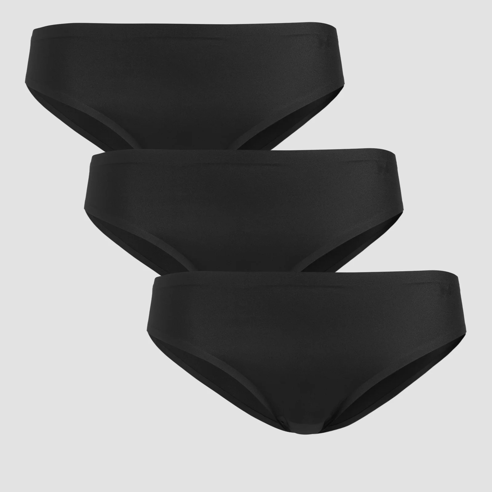 MP Women's Mid Rise No VPL Bikini Brief (3 Pack) - Black - XS Изображение 1