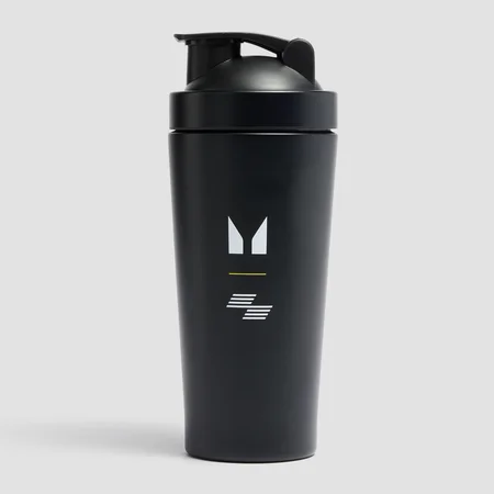 Myprotein Метален шейкър от рециклирани материали Hyrox — черен
