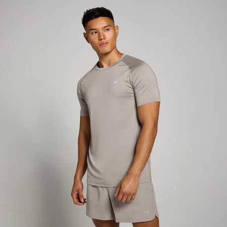 MP Мъжки спортна тениска – сиво-бежова