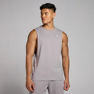 MP Rest Day Мъжки потник с дълбоко изрязани подмишници — сиво-бежов - Size XS